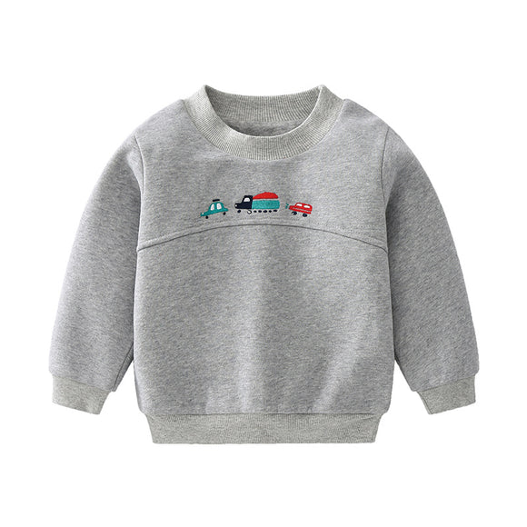Suéter Infantil con Diseño de Auto Caricatura