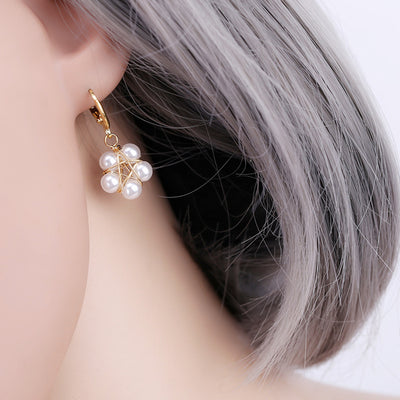 Aretes de Perla Artesanales Lujo Ligero Serie Océano - Clip Europeo Americano - Image 28