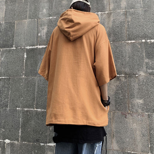 Playera Hoodie Trend Ruffian Manga Corta para Hombre - Image 4