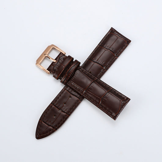 Correa de Reloj Cuero Flor Premium con Patrón Nudo Bambú - Image 12