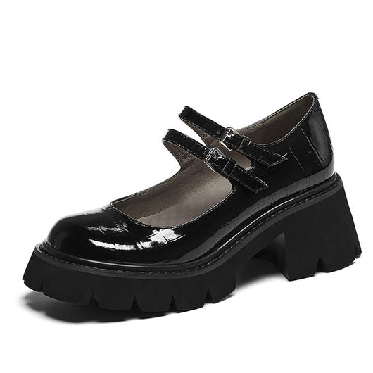 Zapatos de Cuero con Punta Redonda - Image 8