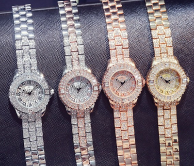 Reloj de Lujo para Mujer con Cristales y Diamantes - Pulsera Elegante de Cuarzo - Image 2