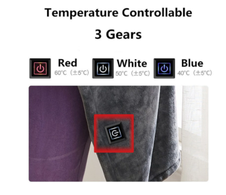 Manta Térmica USB con Calor Ajustable - Chal Calefactor Portátil - Image 9