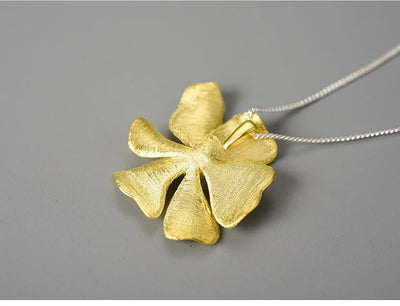 Colgante de Plata Pura con Peonía de Pétalos Delicados - Image 15