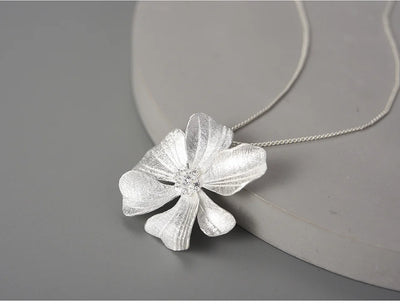 Colgante de Plata Pura con Peonía de Pétalos Delicados - Image 20