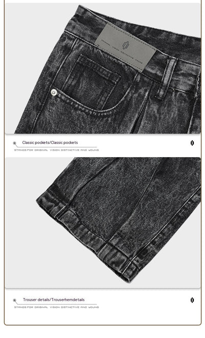 Jeans Holgados con Diseño Plisado y Estampado Copo de Nieve - Image 12