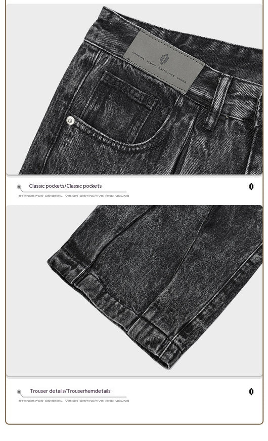 Jeans Holgados con Diseño Plisado y Estampado Copo de Nieve - Image 12