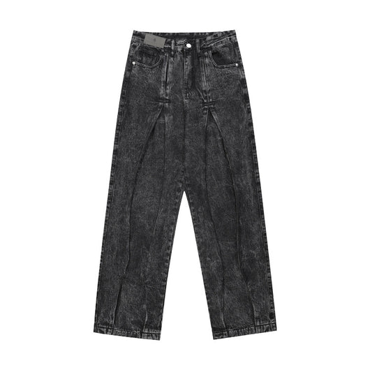 Jeans Holgados con Diseño Plisado y Estampado Copo de Nieve - Image 18