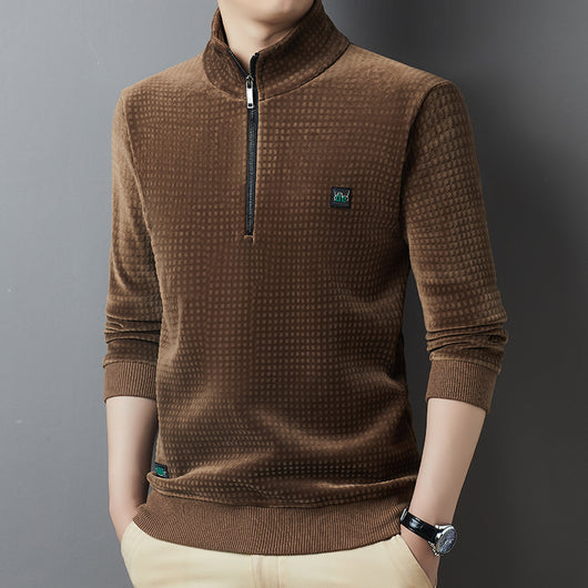Camiseta Térmica Casual para Hombre con Forro Polar Grueso - Image 14