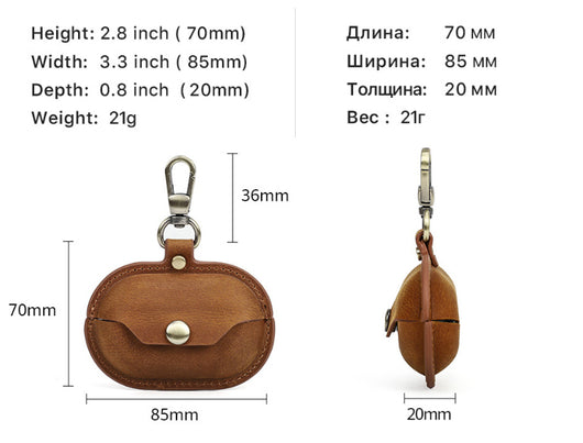 Funda Protectora para Audífonos Inalámbricos en Cuero Crazy Horse - Image 21