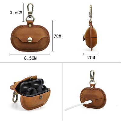 Funda Protectora para Audífonos Inalámbricos en Cuero Crazy Horse - Image 25