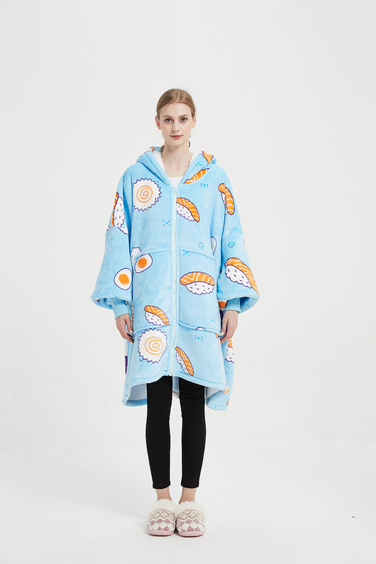Pijama de Franela de Largo Medio Versátil - Image 28