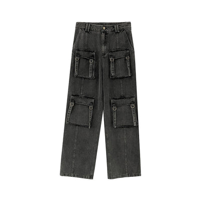 Pantalones Vaqueros de Trabajo con Múltiples Bolsillos para Mujer - Image 12