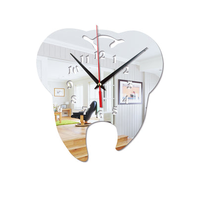 Reloj de Pared Diseño Molar Cuarzo Silencioso para Sala y Oficina - Image 5