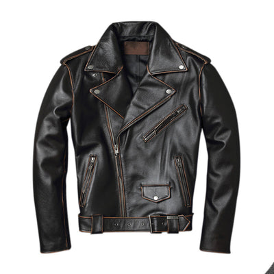 Chaqueta de Cuero para Motociclista Harley Estilo Clásico - Image 14