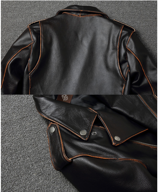 Chaqueta de Cuero para Motociclista Harley Estilo Clásico - Image 20