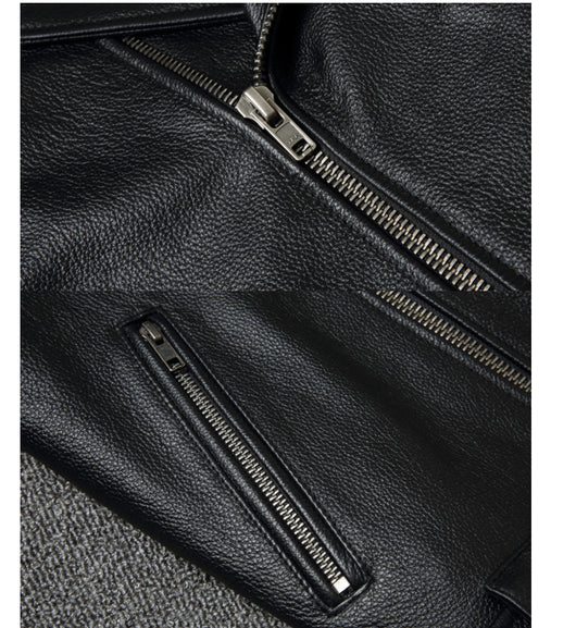 Chaqueta de Cuero para Motociclista Harley Estilo Clásico - Image 23