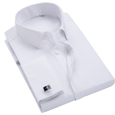 Camisa de Fibra de Bambú con Puños Franceses de Manga Larga - Image 31
