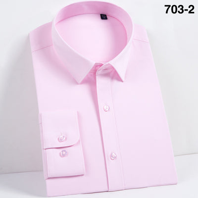 Camisa de Fibra de Bambú con Puños Franceses de Manga Larga - Image 40