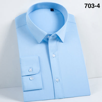 Camisa de Fibra de Bambú con Puños Franceses de Manga Larga - Image 42
