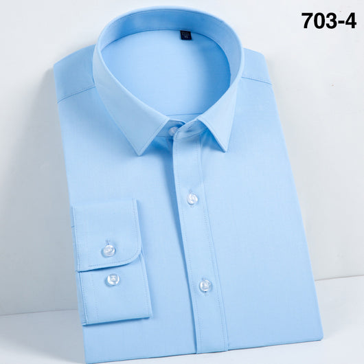 Camisa de Fibra de Bambú con Puños Franceses de Manga Larga - Image 42