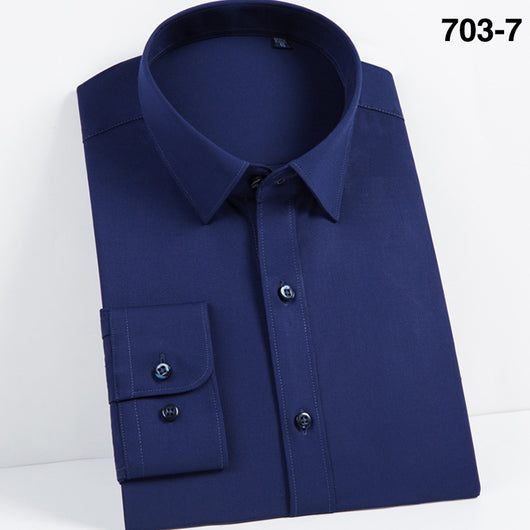 Camisa de Fibra de Bambú con Puños Franceses de Manga Larga - Image 45