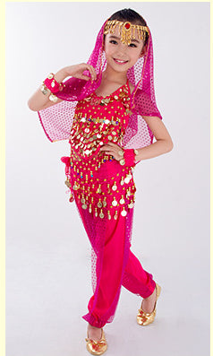 Traje de Danza India Xinjiang para Niñas - Disfraz de Danza del Vientre Infantil - Image 10