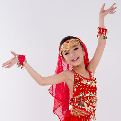 Traje de Danza India Xinjiang para Niñas - Disfraz de Danza del Vientre Infantil - Image 11