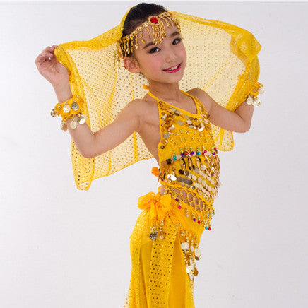 Traje de Danza India Xinjiang para Niñas - Disfraz de Danza del Vientre Infantil - Image 13
