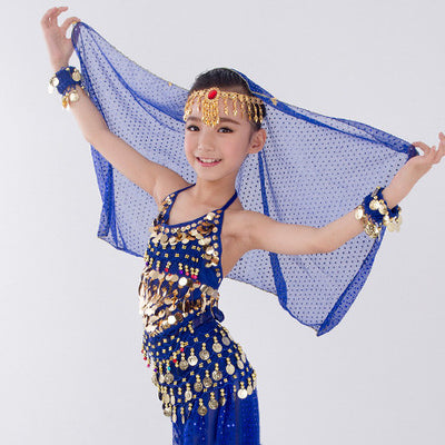 Traje de Danza India Xinjiang para Niñas - Disfraz de Danza del Vientre Infantil - Image 16