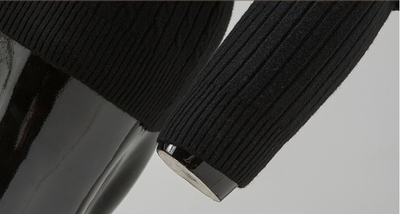 Suéter Cuello Alto Tejido Slim Fit para Hombre - Colores Sólidos - Image 22