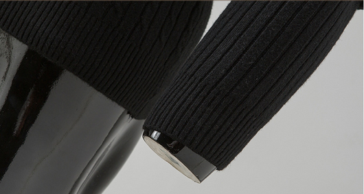 Suéter Cuello Alto Tejido Slim Fit para Hombre - Colores Sólidos - Image 22