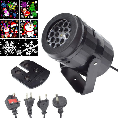 Proyector de Luces Navideñas LED con Copos de Nieve Rotatorios para Exteriores - Image 20