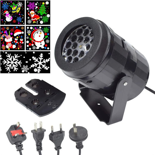 Proyector de Luces Navideñas LED con Copos de Nieve Rotatorios para Exteriores - Image 20