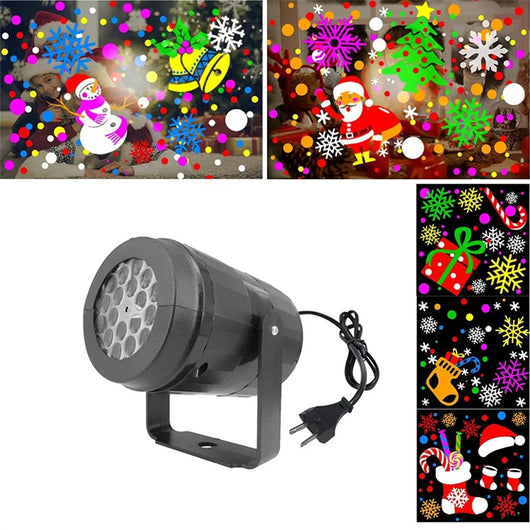 Proyector de Luces Navideñas LED con Copos de Nieve Rotatorios para Exteriores - Image 23