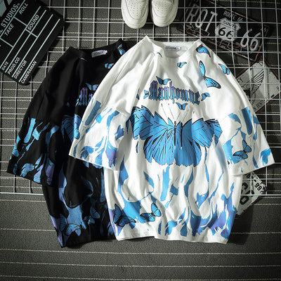 Camiseta Hip Hop Graffiti de Manga Corta para Hombre - Image 9
