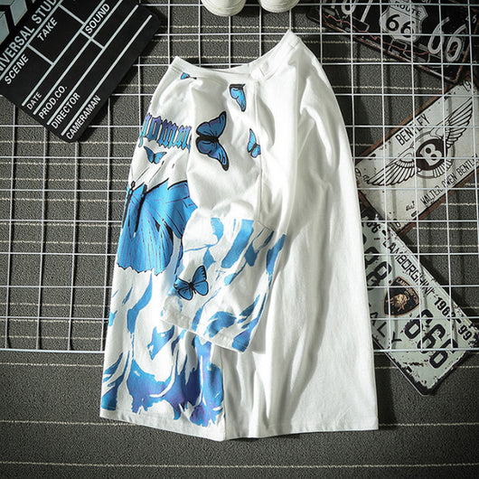 Camiseta Hip Hop Graffiti de Manga Corta para Hombre - Image 11