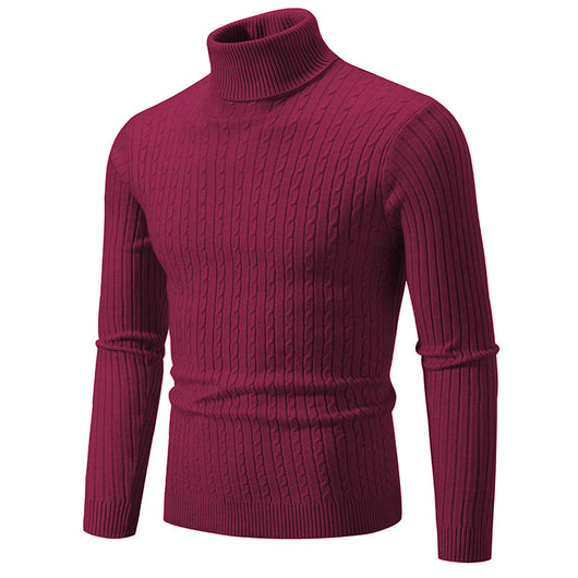 Suéter Casual de Cuello Alto para Hombre - Image 41