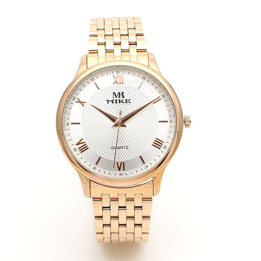 Reloj de Hombre Acero Inoxidable Dorado Resistente al Agua - Estilo Moderno Cuarzo - Image 2