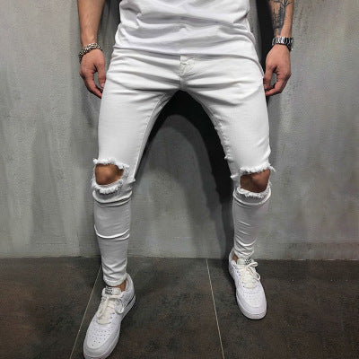 Pantalón de Cintura Ajustada y Tobillo Ceñido Estilo Casual