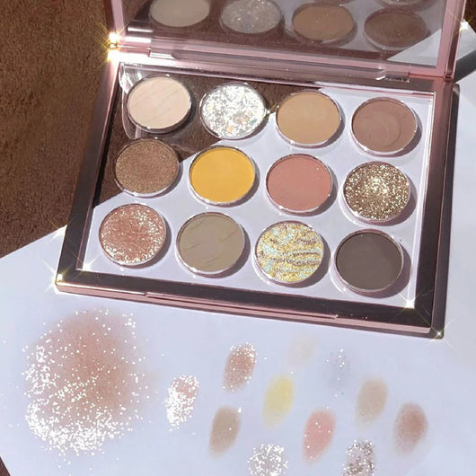 Paleta de Sombras Amber de 12 Tonos - Maquillaje Profesional - Image 7