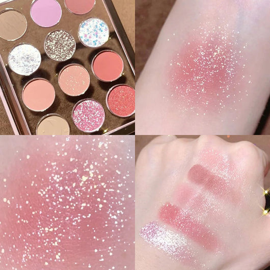 Paleta de Sombras Amber de 12 Tonos - Maquillaje Profesional - Image 8