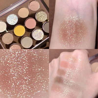 Paleta de Sombras Amber de 12 Tonos - Maquillaje Profesional - Image 9