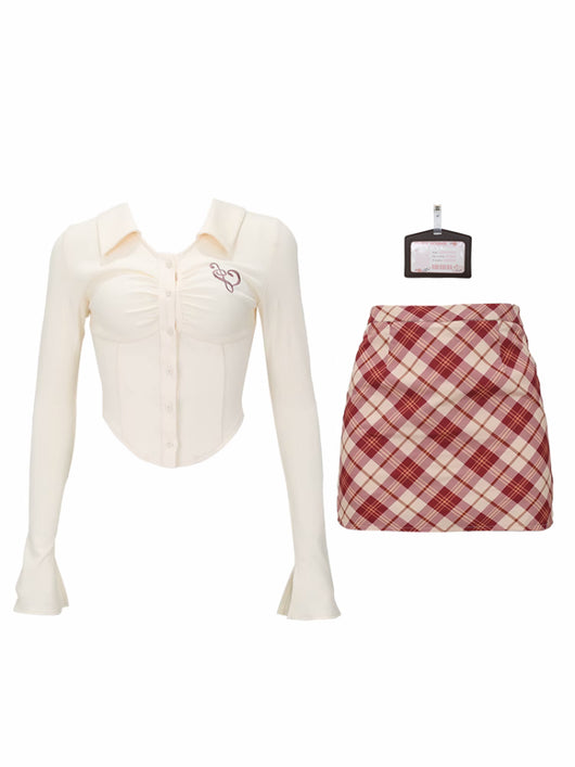 Blusa Reductora de Cintura con Solapa y Manga Larga para Mujer - Image 7
