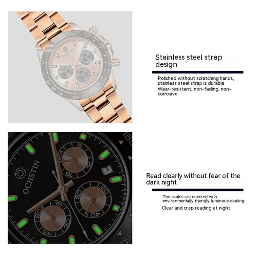 Reloj Inteligente para Hombre Acero Inoxidable Resistente al Agua con Esfera Luminosa - Image 9