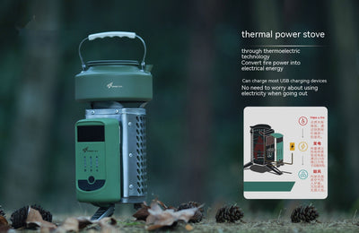 Estufa de Camping Plegable con Generador Térmico y Detección Inteligente - Image 6