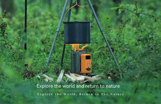 Estufa de Camping Plegable con Generador Térmico y Detección Inteligente - Image 10