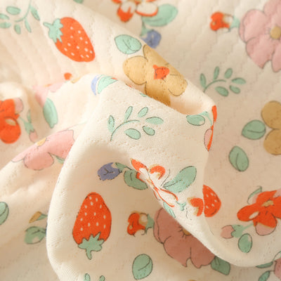 Pijama Acolchado Tres Capas Mujer Suelto Solapas Calorías Ropa de Casa - Image 24