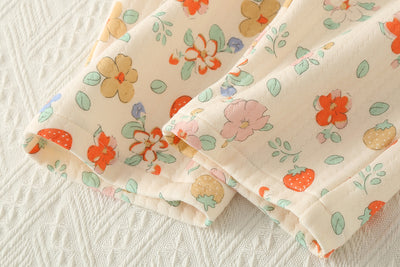 Pijama Acolchado Tres Capas Mujer Suelto Solapas Calorías Ropa de Casa - Image 40