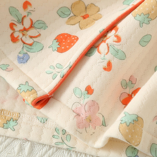 Pijama Acolchado Tres Capas Mujer Suelto Solapas Calorías Ropa de Casa - Image 45